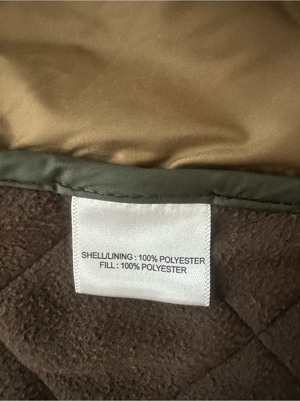 Peter Millar Essex Quilted Vest Men’s XL Olive Fleece Lined Windproof Full Zip - Picture 8 of 9